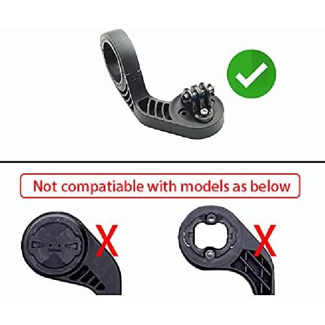 Bicycle Combo Mount Adapter,Computer Bracket Camera Adapter for Garmin Edge 200 500 510 520 800 810 820 1000,Compatible with Gopro Sport Action