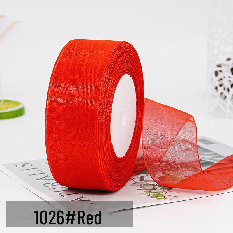 4cm Schneegarn Transparentes Band für DIY Haaraccessoires und Geschenkverpackung