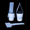100 Pcs T-Shaped Bayonet Plastic Bags Disposable Clear Single Cup Packaging Bag For Milk Tea Coffee Beverage Party Supplies