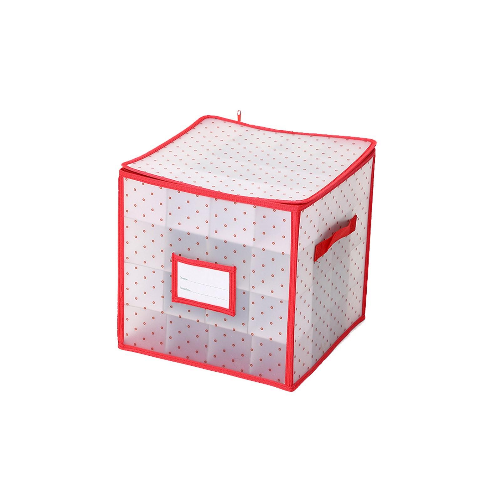 

Пластиковый ящик для хранения рождественских украшений — вмещает до 64 рождественских шаров One Size