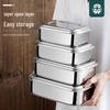 304 Stainless Steel Rectangular Bento Lunch Box