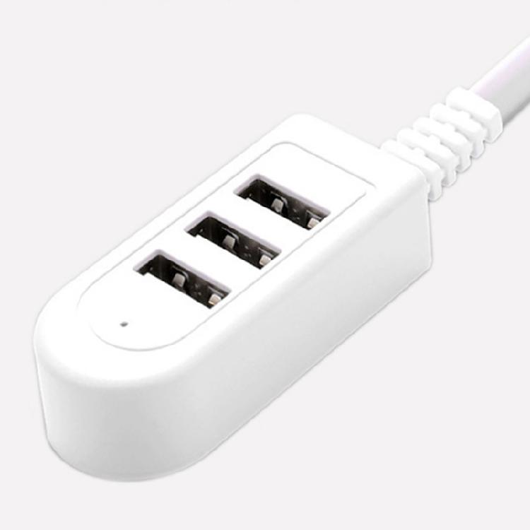 3 USB Port Multi-function 3A Charger Converter Extension Cable Line Expansion