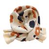 Small flower versatile Korean version scarf women's autumn and winter soft waxy knitted warm couple wool cute scarf student ins