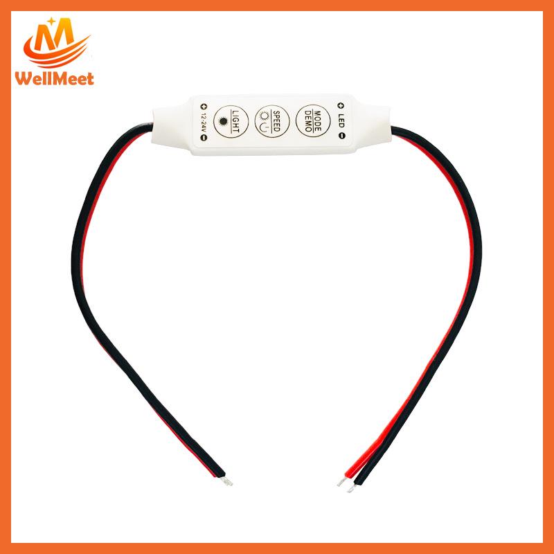 LED Single Color Mini Controller with Dimmer for 12-24V Light Strips
