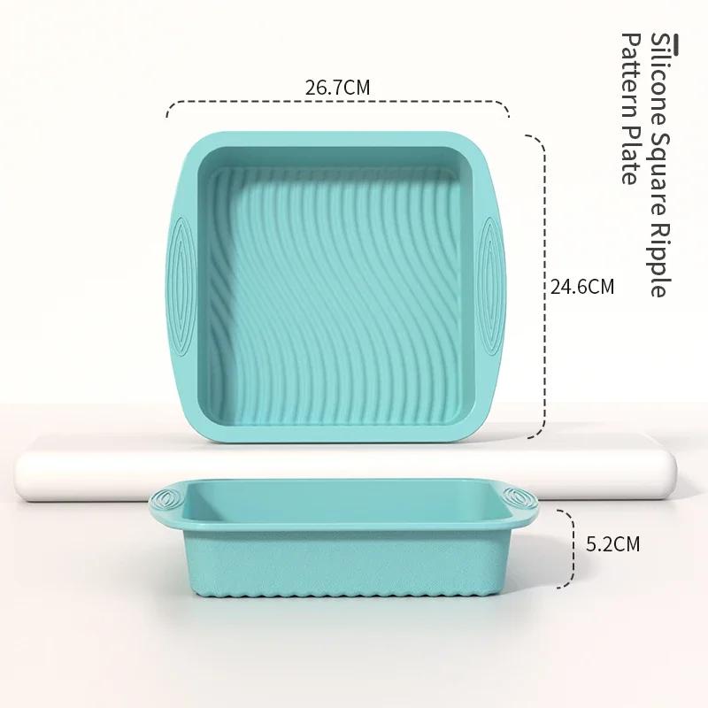 3D Shape Silicone Bake Mold DIY Pastry Baking Tools for Cake Pan Kitchen Fluted Tube Pan Bakeware Cake Decorating Tool Bake Tool