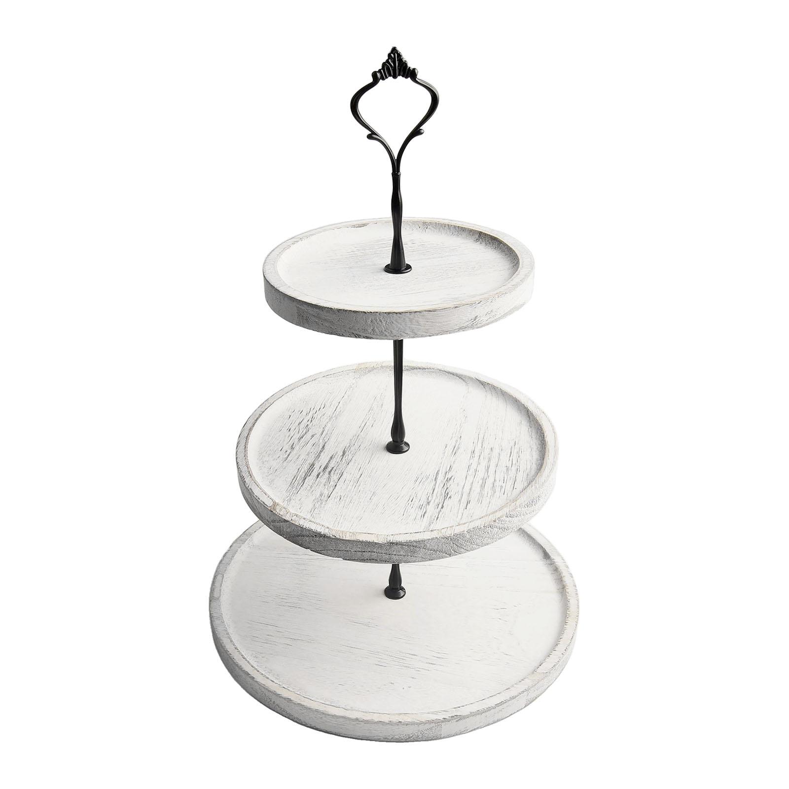 

Dessert Table Stand 3-layer Cake Stand Baby Showers Attractive Colors Ergonomic Design Large Capacity Long-lasting
