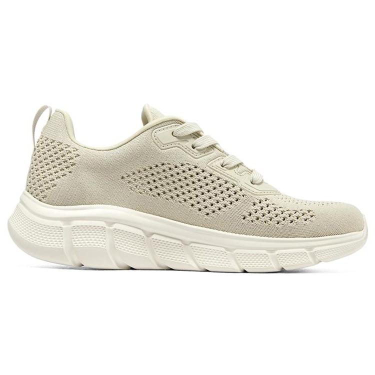 (WMNS) Skechers Bobs B Flex 'Beige' Women's 117333-NAT
