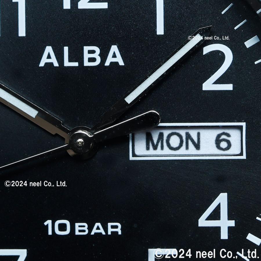 Seiko ALBA AQPJ411 Men's Sports Watch, Lightweight Titanium Case, 10 Bar Water Resistant, Luminescent Dial, Durable Nylon Strap, Authentic Japan