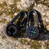 Light Weight Camping Compasses Thermometers Outdoor Small Compasses Carabiner Backpack Buckle Hiking Camping Accessories