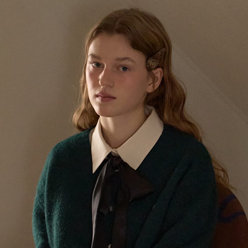 ANOETIC ANC CHECK HAIRPIN_BROWN