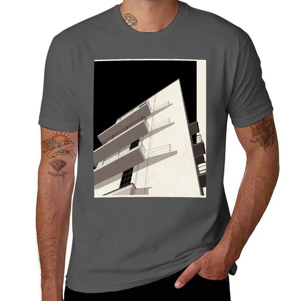Bauhaus Dessau T-shirt Retrò nuova edizione t-shirt da calcio oversize moda uomo