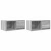 VidaXL Meubles TV 2 pcs sonoma gris 60x31x25,5 cm bois d'ingénierie, banc TV, meuble hifi, centre de divertissement, buffet 861447