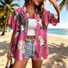 Summer Funny Plant Printing Shirt Hawaiian Beach Vacation Clothing Women's Fashion Street Style Shirt Daily Men's and Women's Shirt