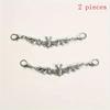 2/6/10Pcs Diy Shoe Accessories Personalized Gothic Alloy Bat Shoe Buckle Charms Decorcasual Shoe And Boot Decoration