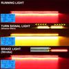 2 Pcs 20cm Motorcycle LED Rear Turn Signal Brake Light Stop Daytime Running Lamp