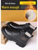 Men's Genuine Leather Velvet-Lined Non-Slip Martin Boots: Warm, Casual, Autumn & Winter Shoes