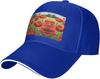 Red Poppy Flower Field Art Print Baseball Cap Polyester Unisex Adjustable Casual Outdoor Hat