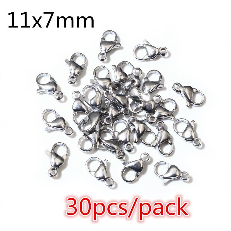 High Quality 316 Stainless Steel DIY Jewelry Making Findings Necklac Earrings Hooks/Jump rings/Lobster Clasp Craft Accessories