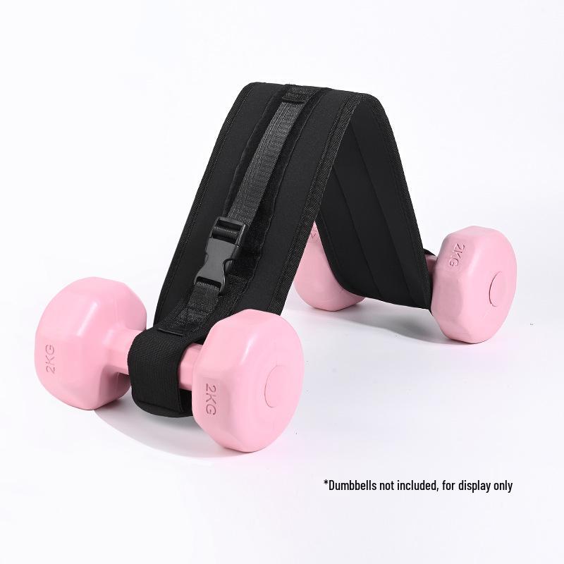 Gewichteter Ledergürtel für Gewichtheben, Hantel- & Langhanteltraining, Gesäßbrücke und Hip Thrust Unterstützung