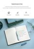 Round Buckle A5 Notebook - Business Meeting Diary with Creative Fabric PU Leather Cover