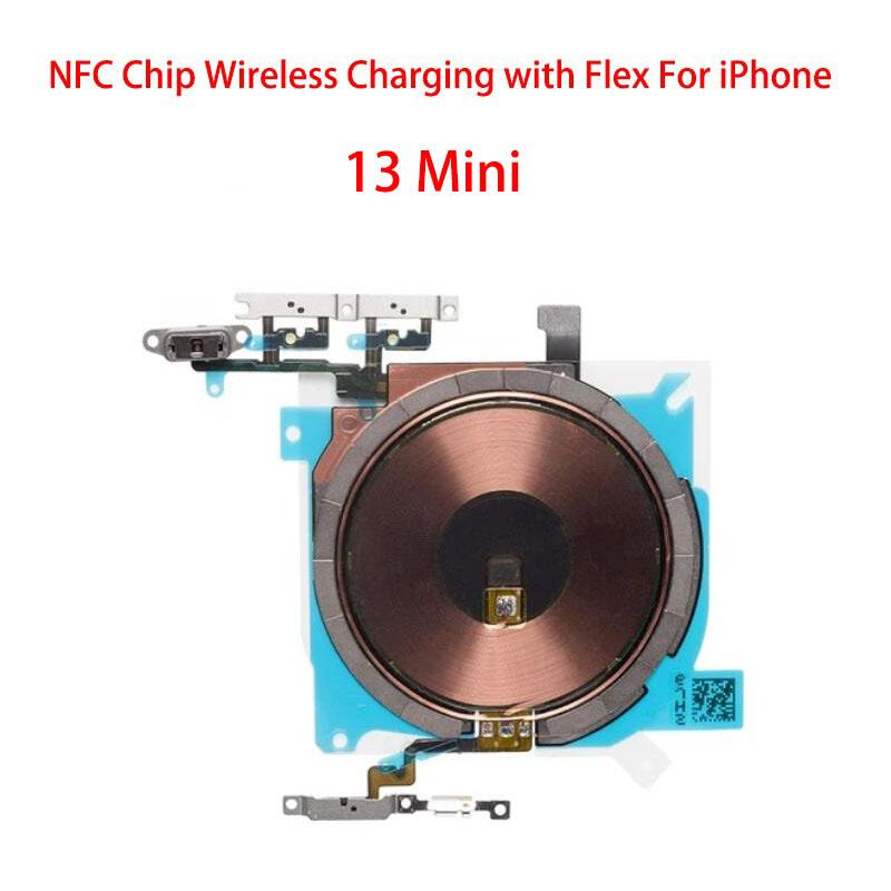 Chip cewki ładowania bezprzewodowego NFC z taśmą głośności Do iPhone 11 Pro Max 12 13 14 X XS XR Panel ładowarki Naklejka