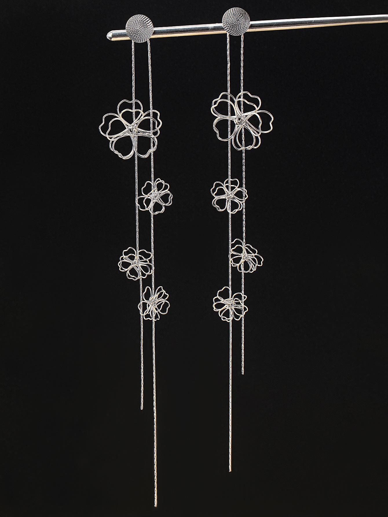 

Модные серьги-подвески для женщин серебряный