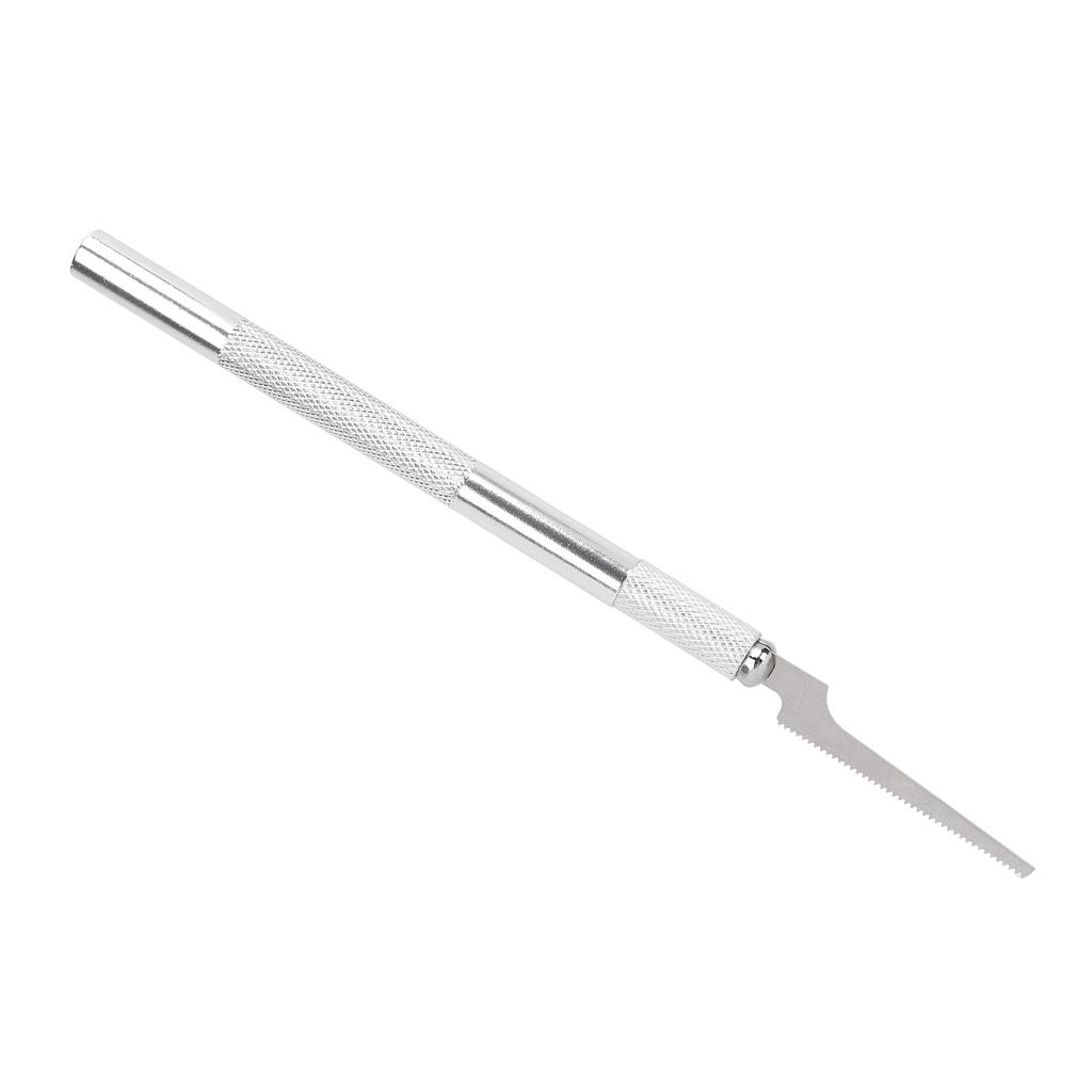 Mini Hand Saw Model Tools with 2 Different Blades Aluminum Alloy and Steel Mini Hand Saw Model Craft for Woodworking DIY Projects