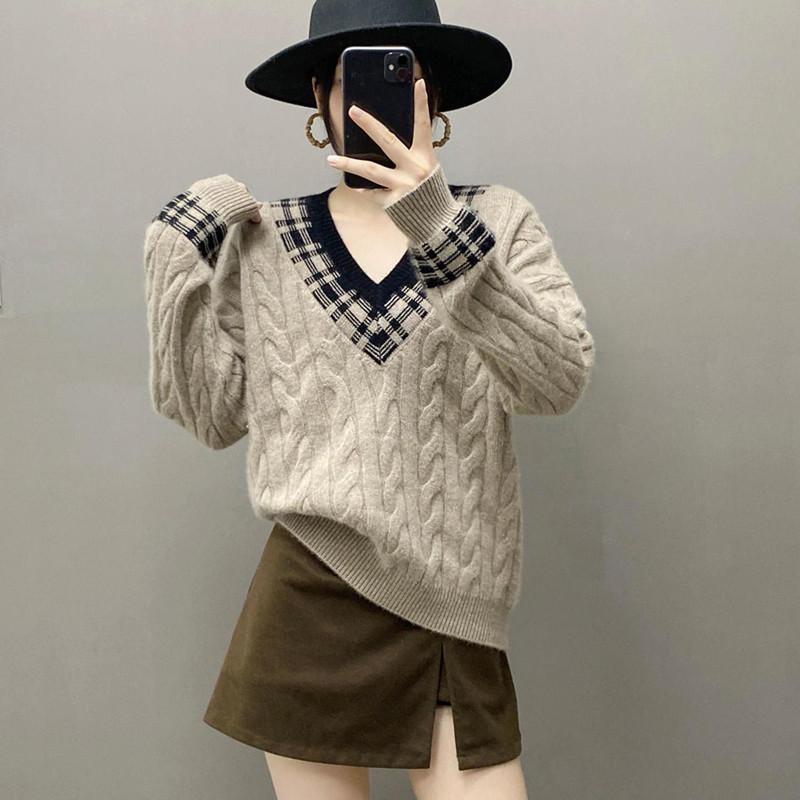 Qinghe 100% Pure Cashmere Women's Sweater - Ultra Soft Luxury Winter Pullover