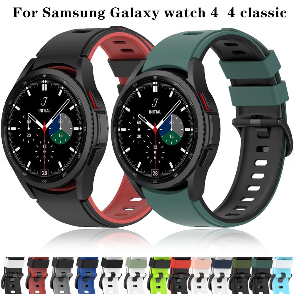Silicone Band for Samsung Galaxy watch 7/FE/5 Pro/6/4 classic 44mm 40mm Silicone sport belt bracelet correa Galaxy watch 7 Strap