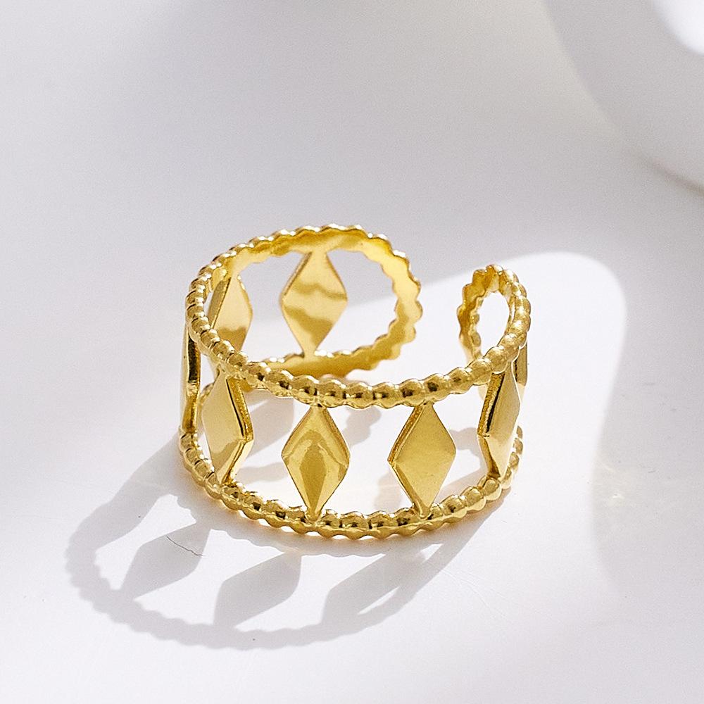 Schlichter Ring Hohlöffnung Verstellbarer Ring für Damen