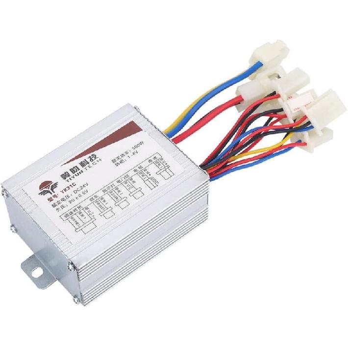 Регулятор скорости двигателя постоянного тока 24 В/36 В/48 В 350 Вт/500 Вт/800 Вт Электрический скутер Велосипед E-bike Мотоцикл Аксессуары Запчасти YK31C 24V 350W