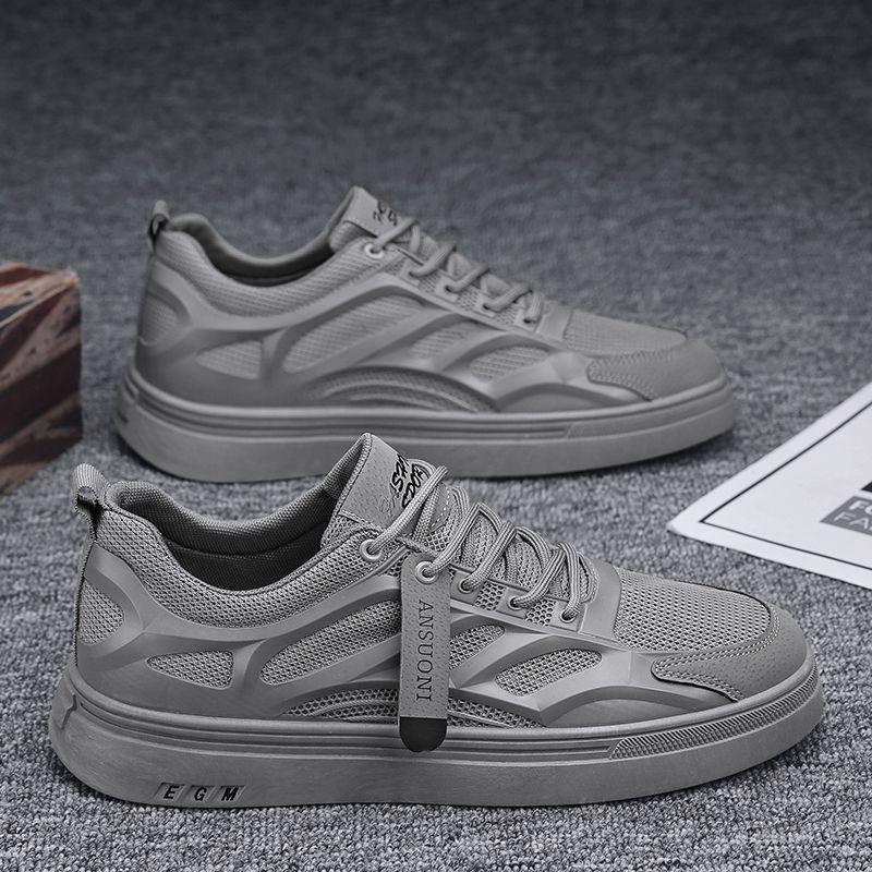 Mens Breathable Mesh Sneakers Low Top Casual Shoes Lightweight Comfortable Walking Daily Wear