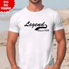 Personalised Birthday T Shirt Legend Since 1985 Printed Short Sleeve Gift T Top