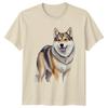 Dog Mixed Breed Watercolour Portrait Pet Lover TShirt