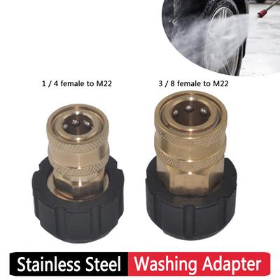 Hochdruckreiniger Adapter Schnellkupplung 1/4" 3/8" Innengewinde auf M22 14mm/15mm Innengewinde Schnellverschluss Power Washer