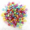 100pcs 7x4mm 6x6mm Mixed Alphabet Letter Beads Charms Beads for Making Jewelry Diy Handmade Bracelets Accessories