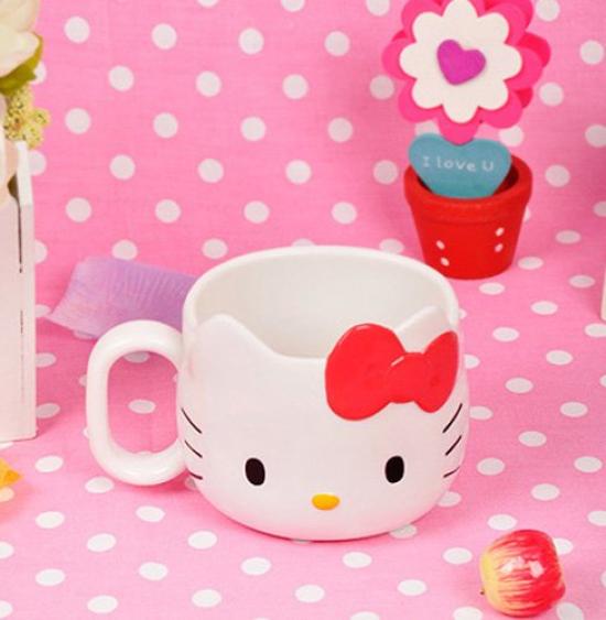 Skater Mug 240ml Hello Kitty Sanrio KD1 Die-Cut
