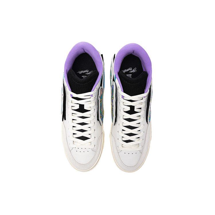 Steven Harrington x Li Ning 180 Synthetikleder, Spaltleder Rindsleder Rutschfest, Abriebfest, Leichtgewichtig AECR121-1