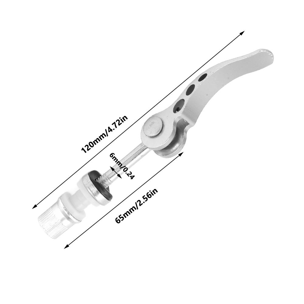 

5Pcs Lightweight Quick Release Clamp for Mountain, Road, Folding and Fixed Gear Bikes срібний