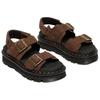 Dr. Martens Zebzag Suede Versatile Vintage One-Strap Sandals Women sandals Brown 42853200