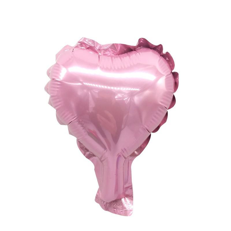 5-Inch Heart & Star Foil Balloons for Birthday Party or Wedding Decorations