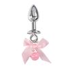 Bell With Bow Pendant Anal Plug Gemstone Buttplug With Flirting Nipple Clamps Fetish Role Play Sex Toys Exotic Accessories