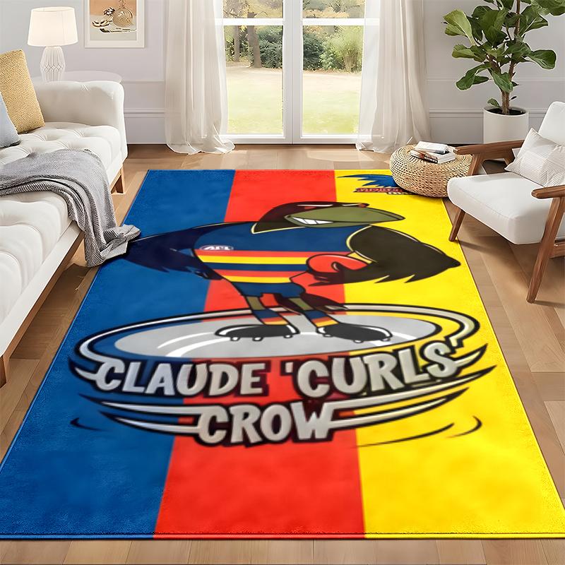 Adelaide Crows Carpet Door Mat for Living Room or Bedroom Protective Mat Under Chair Office Decoration Christmas Gift Birthday Present