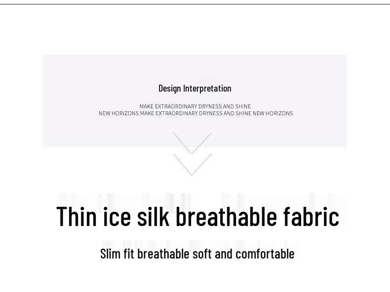 Unisex Quick-Dry Ice Silk Sports Set - Short Sleeve & Plus Size for Outdoor Running