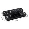 New Foldable Design Weekly Pill Case 14 Grids Airtight Pill Organizer 2 Times A Day AM PM Labels 7 Day Vitamin Case Home Gadgets