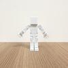 3D Printed Cube Robot Figurine Movable Joints Cube Man Stress Relief Toy Home Office Desktop Decoration Ornament