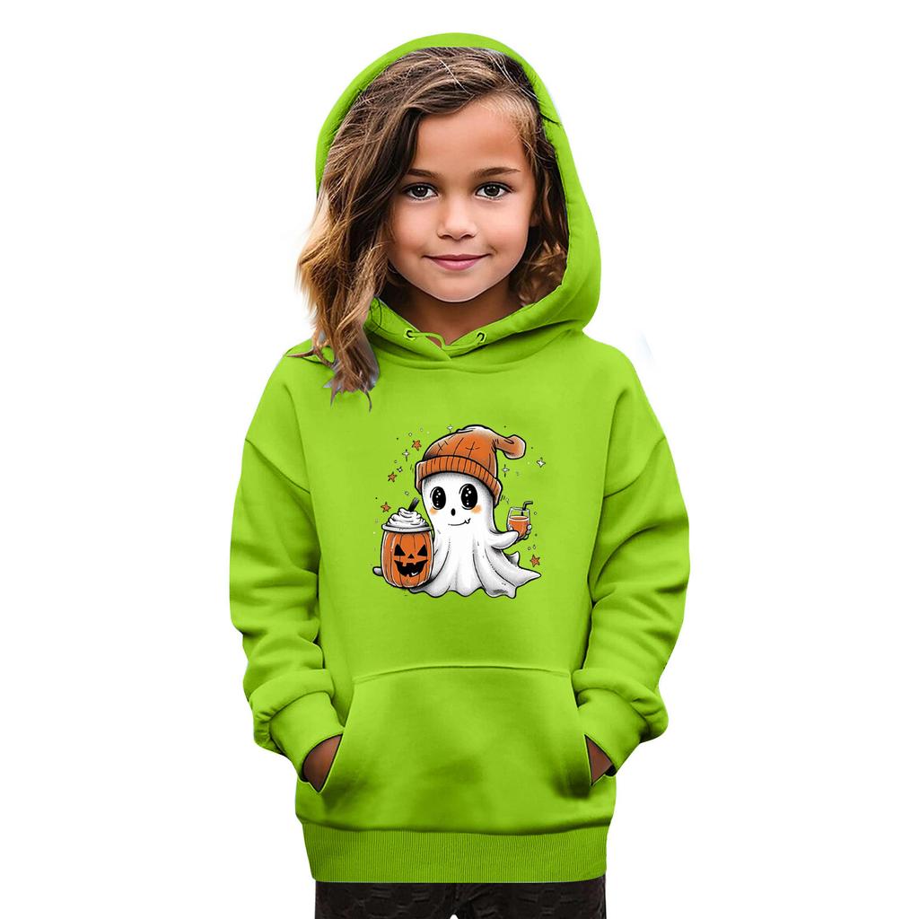 Sweatshirts For Teen Girls Hoodies Long Sleeve Drawstring Pullover Cute Oversized Hoodie Halloween Day