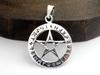 Pentagram Star Pendant Top, Sterling Silver 925, Amulet