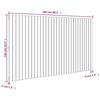 VidaXL Wall-mounted Headboard White 204x3x110 Cm Solid Pine Wood 824929