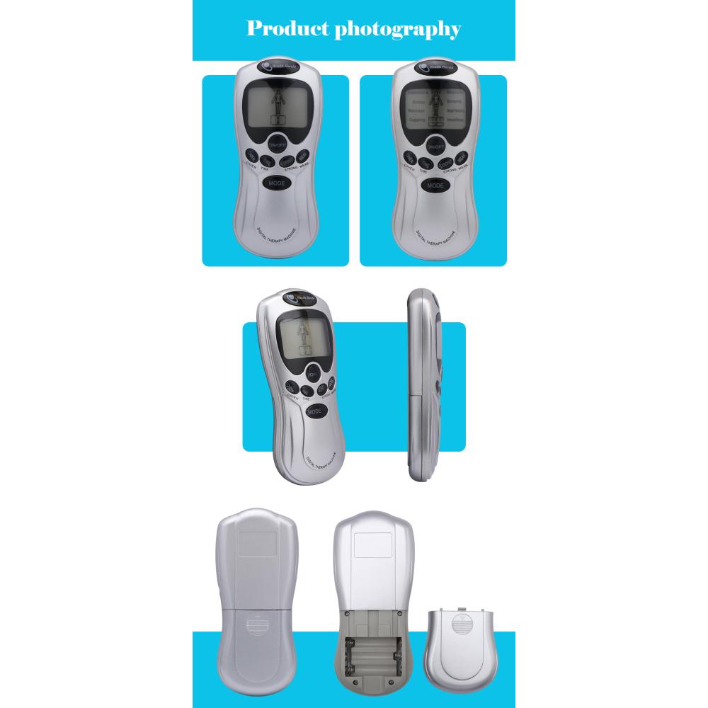 Electric Massage Tens Machine Body Massager EMS Muscle Stimulator Vibrators Meridian Pulse Electrotherapy Physical Therapy Tool